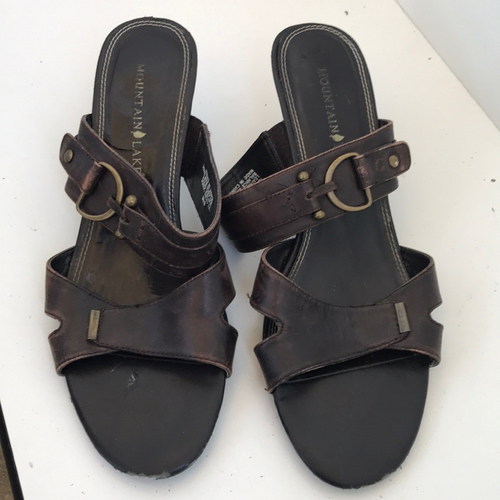 Mountain Lake heels slippers Sz 8
